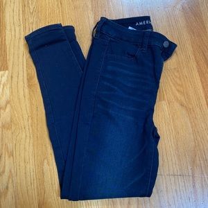 American Eagle Dark Blue Women Jeans, Size 2